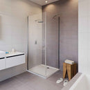 Cabine de douche d'angle NOVIK 201 RIHO 100x80 x200cm avec porte battante