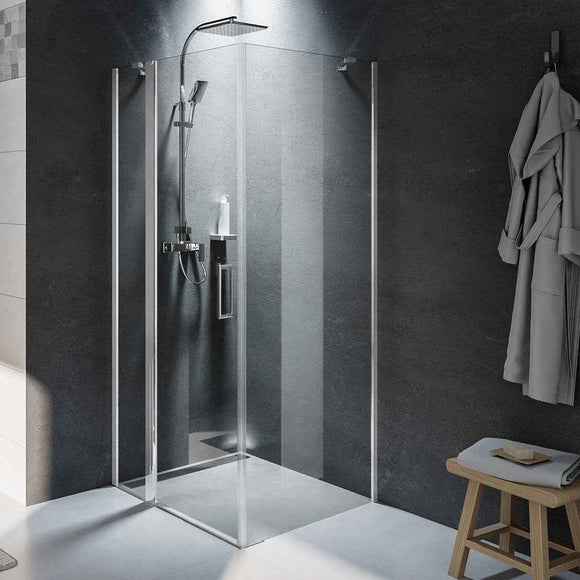 Cabine de douche d'angle NOVIK 203 RIHO 90x90 x200cm avec porte battante