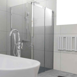 Cabine de douche d'angle OCEAN 203 RIHO 120x100 x195cm avec porte coulissante