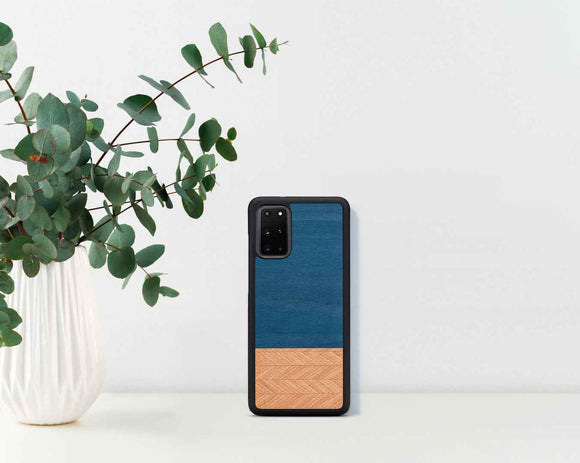 Coque MAN&WOOD pour Galaxy S20+ denim noir