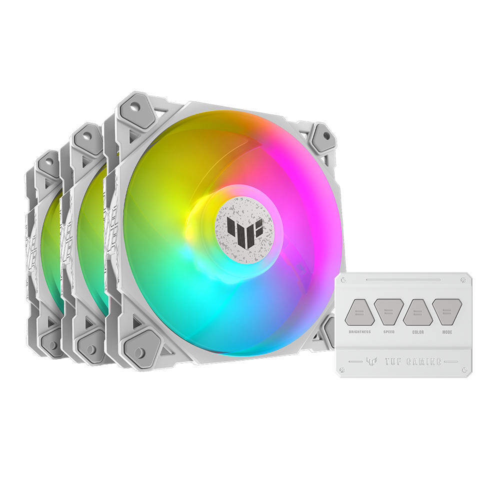 ASUS TUF GAMING TF120 ARGB WHITE EDITION 3IN1 Air cooler 12 cm 3 pc(s)