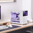 Boîtier Micro-ATX Jonsbo D31 MESH avec écran en verre trempé - blanc