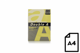 Colour paper Double A, 80g, A4, 500 sheets, Butter