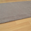Tapis de couloir uni pure laine candy taupe