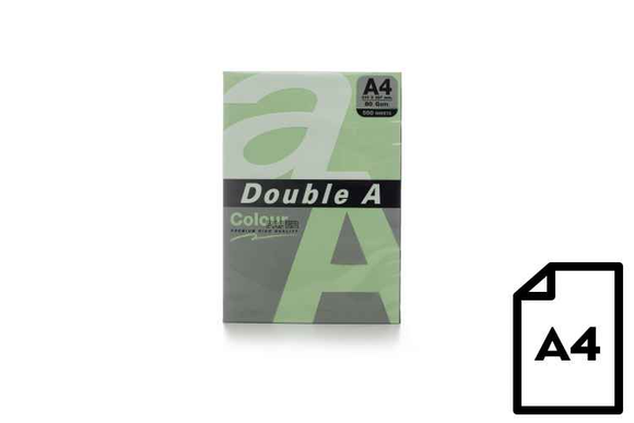 Papier couleur Double A, 80 g, A4, 500 feuilles, Émeraude