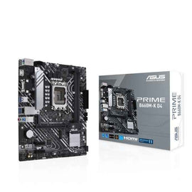 Asus | PRIME B660M-K D4 | Processor family Intel | Processor socket LGA1700 | DDR4 DIMM | Supported hard disk drive interfaces SATA, M.2 | Number of SATA connectors 4