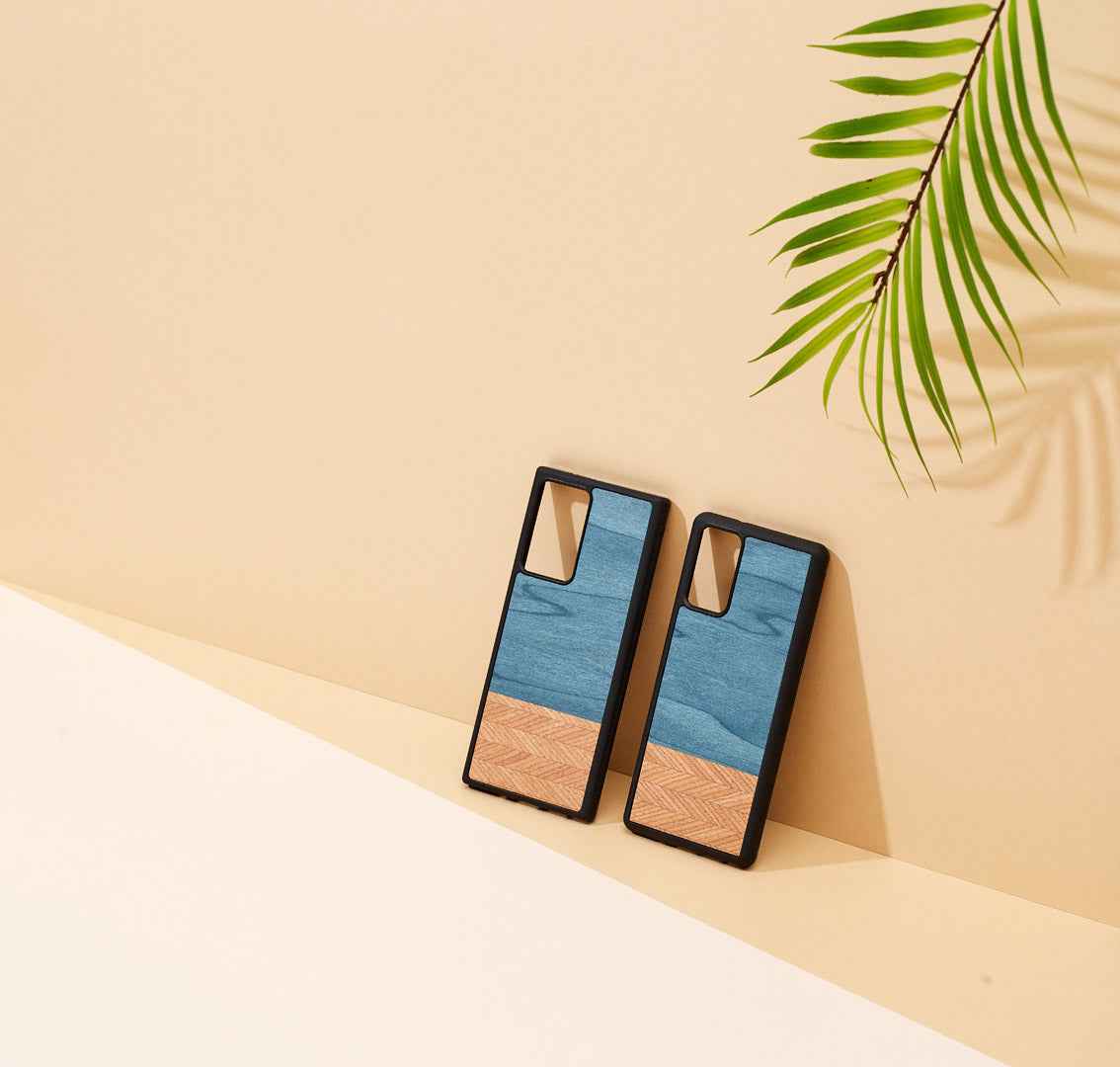 Coque MAN&WOOD pour Galaxy Note 20 Ultra denim noir