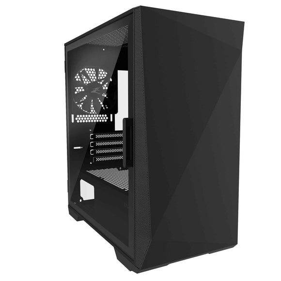 CARCASA Zalman "Z1 Iceberg", middle tower, fara sursa, suporta 5xfan, 3xfan inclus, USB 3.1 gen1 x 2, USB 2.0 x 1, audio+mic, 4 sloturi expansiune, negru "Z1 Iceberg Black" (timbru verde 0.24lei)