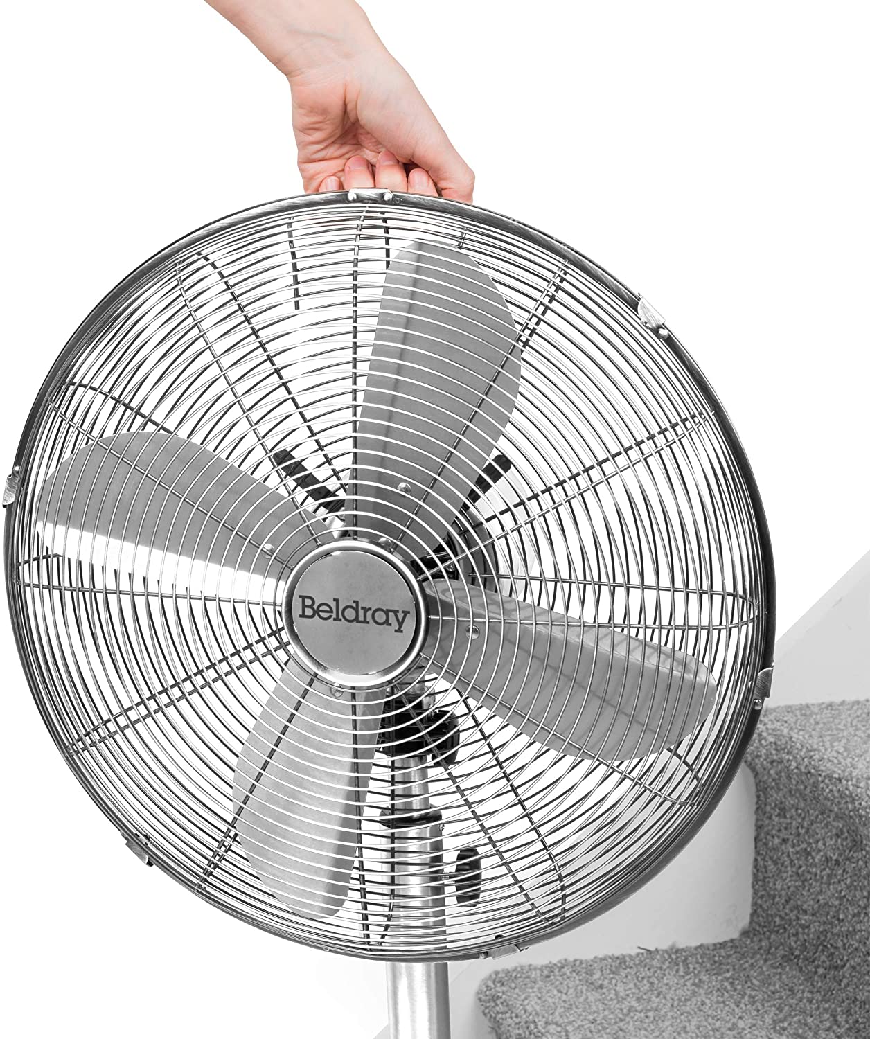 Ventilateur sur pied chromé beldray eh3263vde