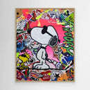 Snoopy reproduction officielle sur toile de l'œuvre