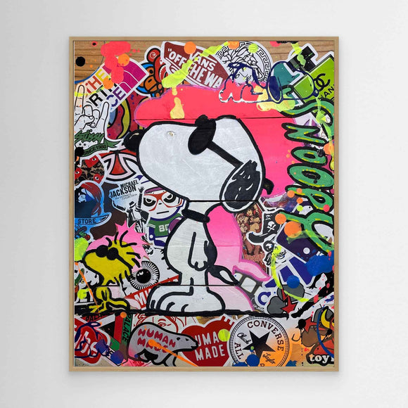 Snoopy reproduction officielle sur toile de l'œuvre