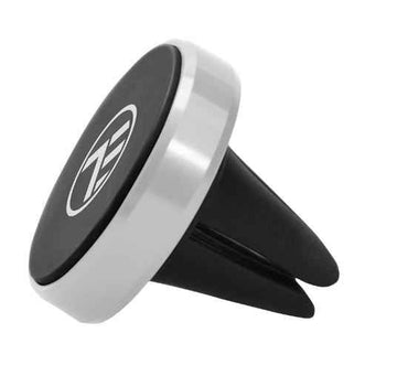 Support magnétique pour téléphone portable Tellur MCM4, fixation sur grille d'aération, argent métallisé