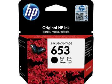 HP 653 Black Original Ink Advantage Cartridge