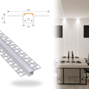Confezione Promo 5 Profili Flat Per Cartongesso con Tappi Finali - Totale 10 Metri-3