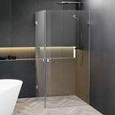 Cabine de douche d'angle SCANDIC NXT 209 RIHO 100x90 x200cm à charnière chromée