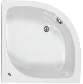 Baignoire d’angle acrylique MYKONOS 90x90 cm avec châssis