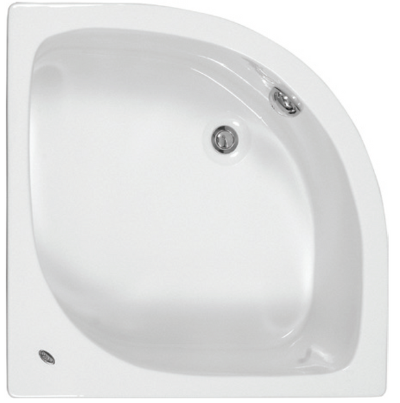 Baignoire d’angle acrylique MYKONOS 90x90 cm avec châssis