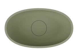 Vasque à poser vert ESCALA RIHO 55x32 cm solid surface