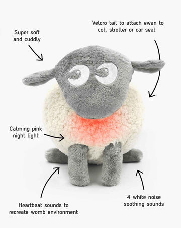 SWEET DREAMERS sleep soother with sound and light Grey