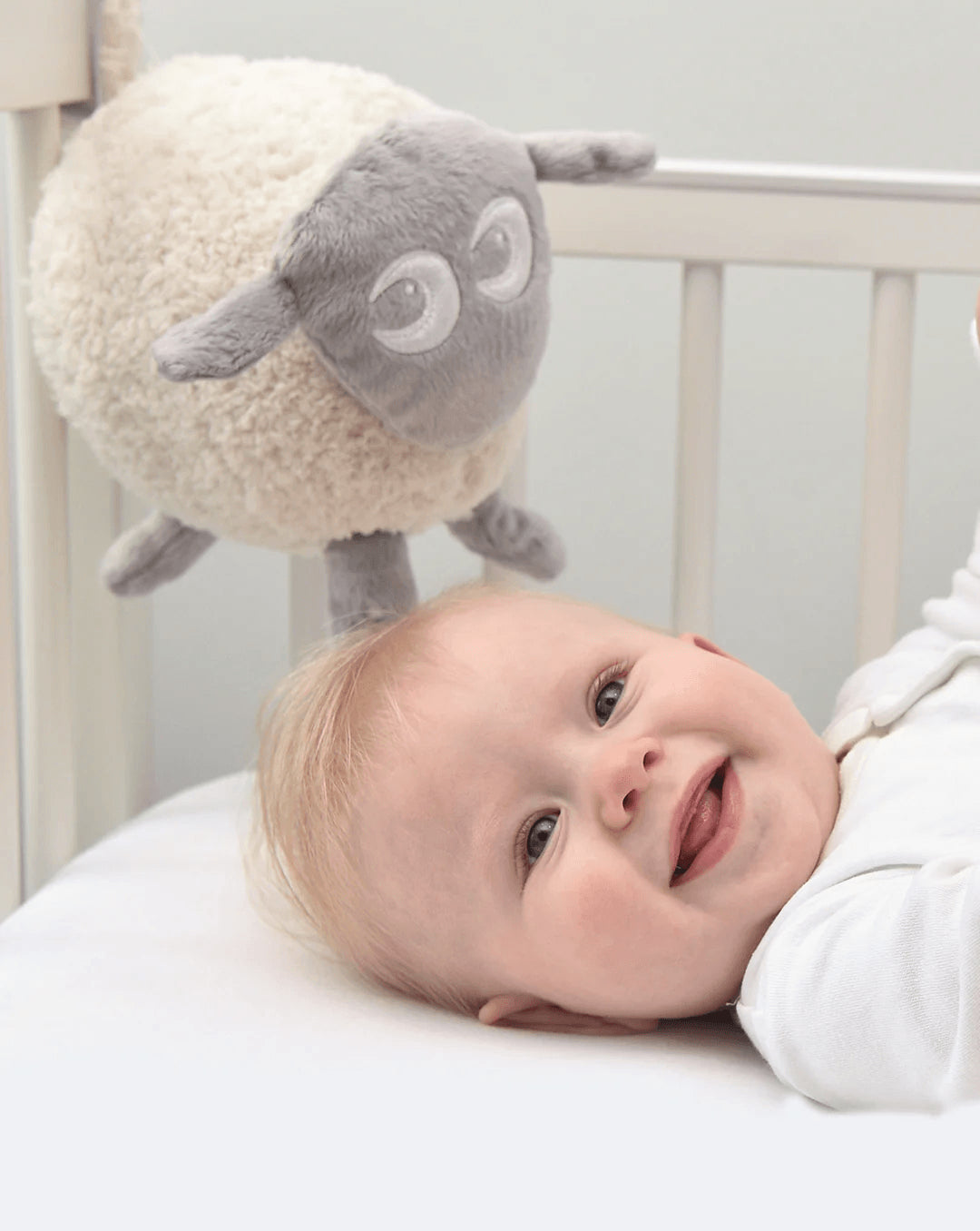 Doudou apaisant avec son et lumière sweet dreamers gris