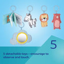 CANPOL BABIES Tapis de jeu éducatif avec parc pour enfants de 0 à 12 ans, SAFARI, 81/100