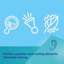 CANPOL BABIES Tapis de jeu éducatif avec parc pour enfants de 0 à 12 ans, SAFARI, 81/100