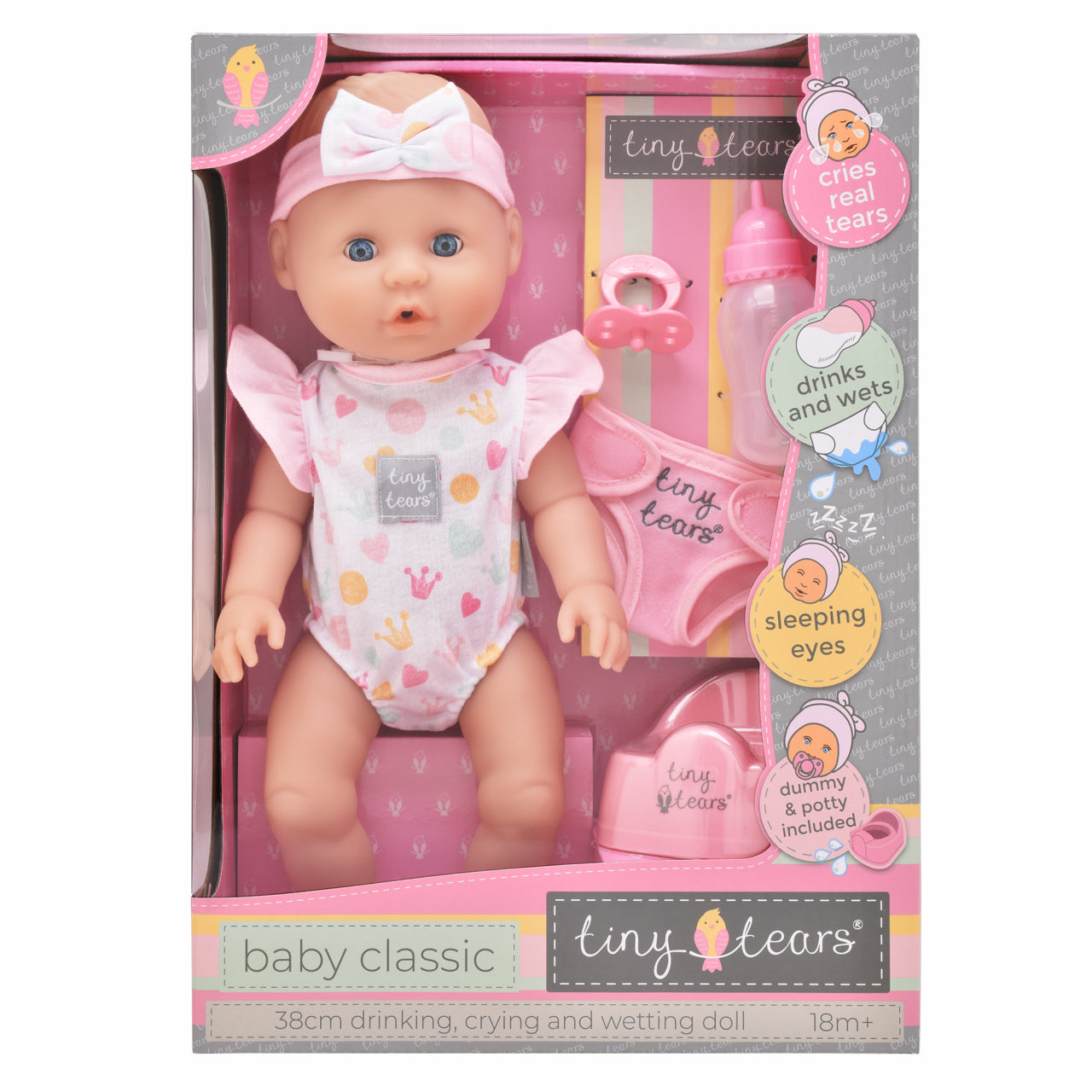 Poupée bébé tiny tears classique déchirant et mouillant 11006