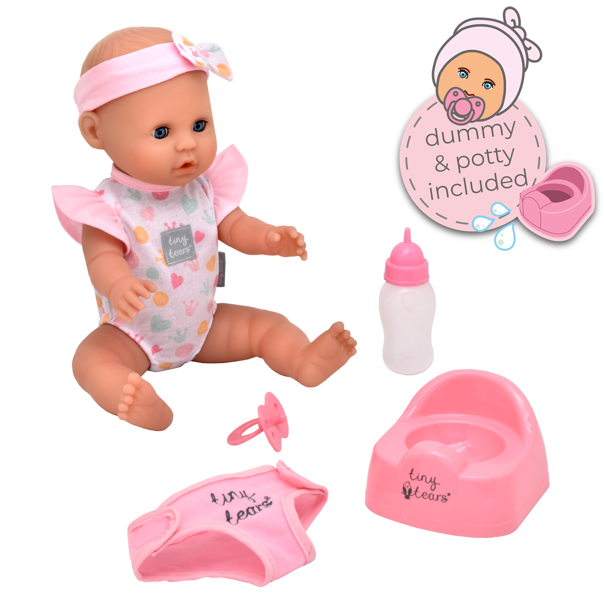 Poupée bébé TINY TEARS Classique, déchirant et mouillant, 11006