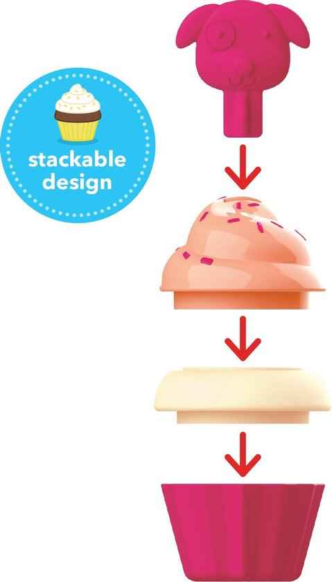 SKIP HOP Set Zoo Trier et empiler des cupcakes, 9H012810