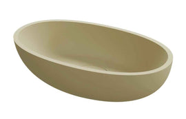 Vasque à poser beige ESCALA RIHO 55x32 cm solid surface