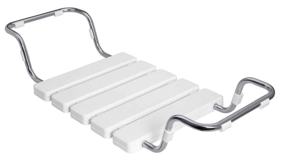 Siège de baignoire amovible et réglable HELP 74x32x13cm en acier inoxydable