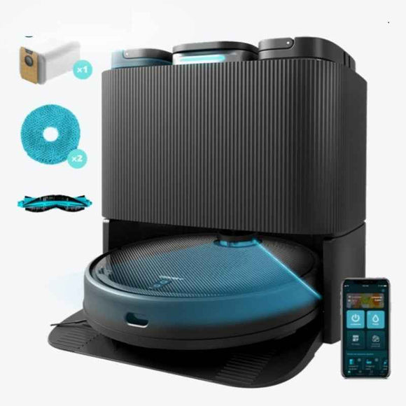 Robot aspirateur 4 en 1 11090 Spin Revolution Home&Wash avec base autovidante et autonettoyante