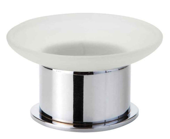 Porte-savon rond en verre pose libre OMEGA 11x6x11 cm