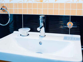 Porte-savon rond en verre pose libre OMEGA 11x6x11 cm