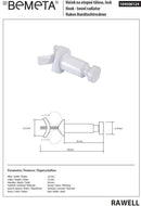 Patère blanche réglable RAWELL pour radiateur 3,2x3,2x8 cm