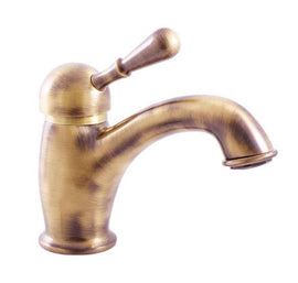 Mitigeur lavabo LABE en laiton bronze brossé sans siphon
