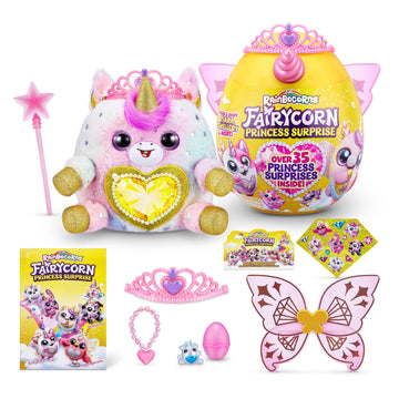 Peluche rainbocorns avec accessoires fairycorn princess série 6 9281