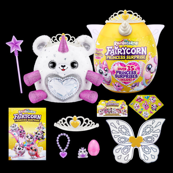 Peluche RAINBOCORNS avec accessoires Fairycorn Princess, série 6, 9281