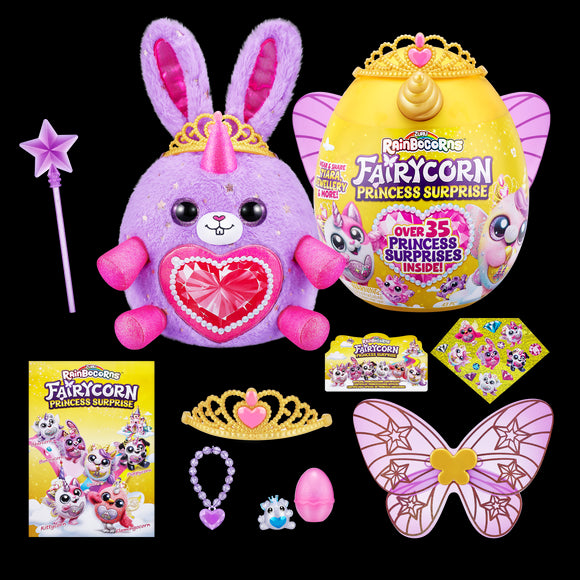 Peluche rainbocorns avec accessoires fairycorn princess série 6 9281