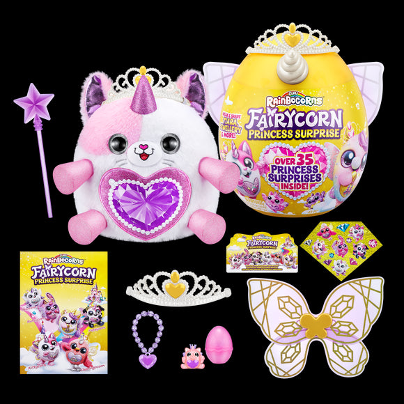 Peluche RAINBOCORNS avec accessoires Fairycorn Princess, série 6, 9281