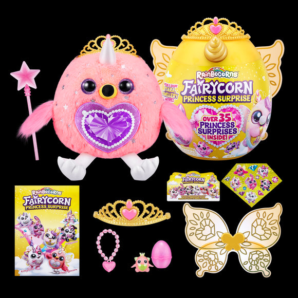 Peluche RAINBOCORNS avec accessoires Fairycorn Princess, série 6, 9281