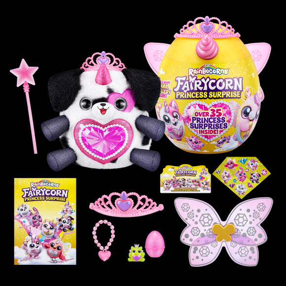 Peluche rainbocorns avec accessoires fairycorn princess série 6 9281