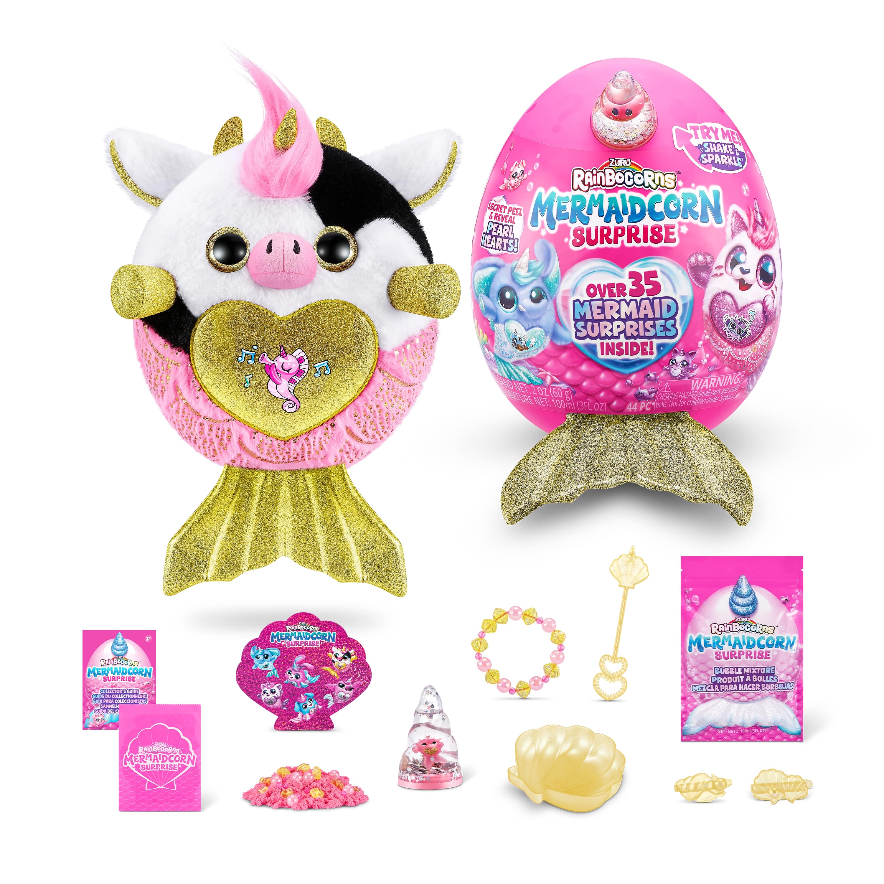 Peluche RAINBOCORNS avec accessoires Mermaidcorn, série 7, 9283