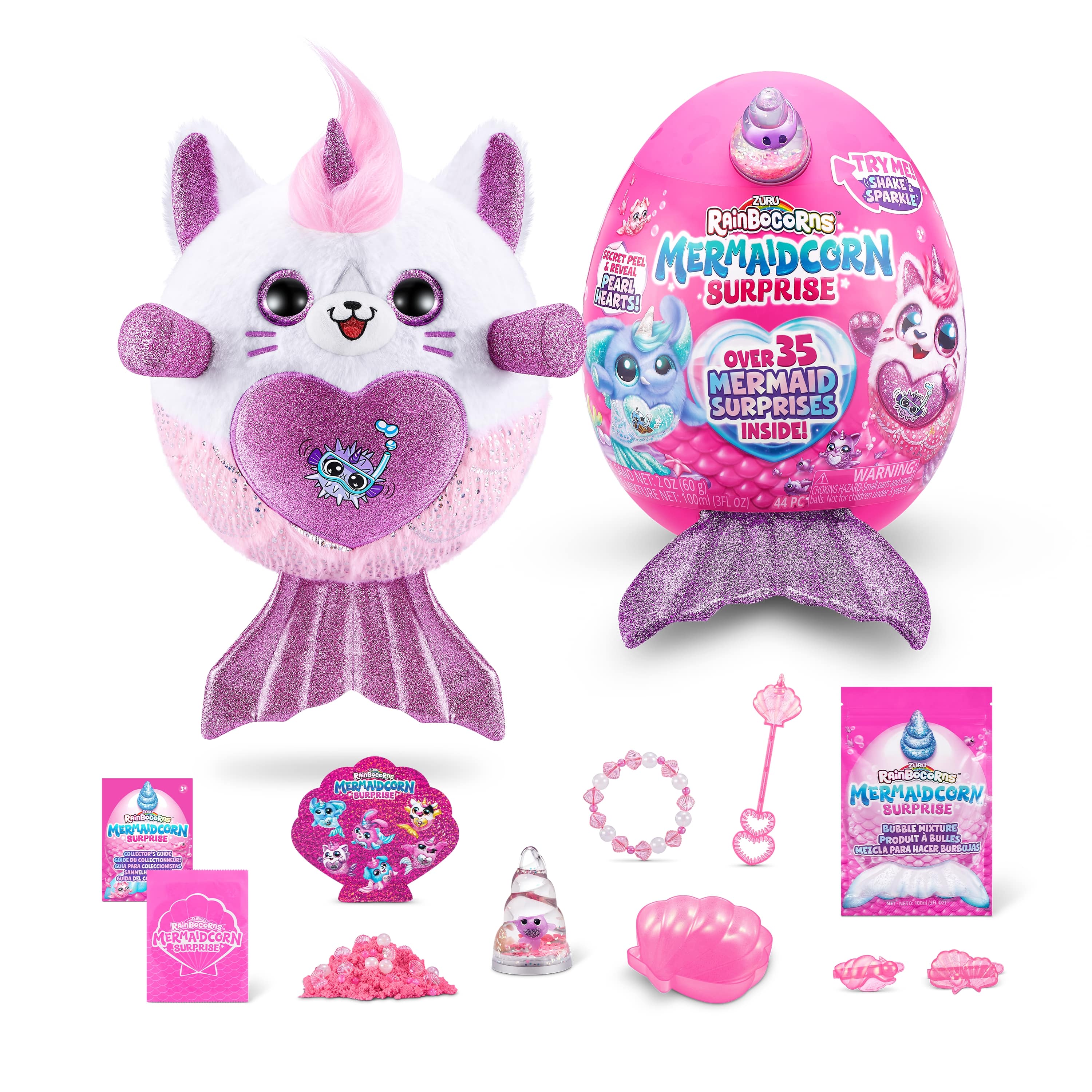 Peluche RAINBOCORNS avec accessoires Mermaidcorn, série 7, 9283