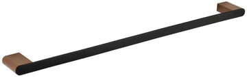 Porte-serviette GALLA en laiton noir et doré 60 x6 x2 cm