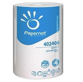 Hand towel rolls, paper, Papernet Special, 2-Ply, 60m, celiuliozė, white, (1pcs)