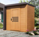 Maison de jardin BRATEK en bois épicéa bardeau noir 203,8x201,9 H. 229 cm-2