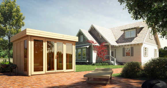 Maison de jardin ORCHIDEE en bois épicéa 370x350 cm