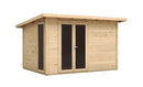 Maison de jardin KALALIKA en bois épicéa 406x305 cm 1 fenêtre-1