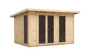 Maison de jardin KALALIKA en bois épicéa 406x305 cm 2 fenêtres-2